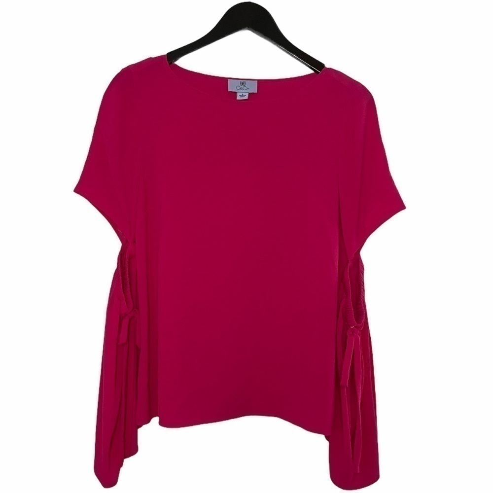𝅺CECE Split Flare Sleeve Blouse with Bow